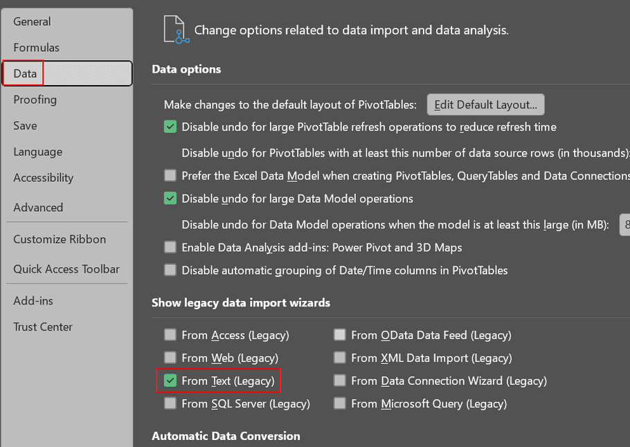 legacy data import wizard 3